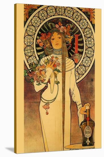 Trappistine Liquors-Alphonse Mucha-Stretched Canvas