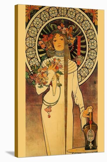 Trappistine Liquors-Alphonse Mucha-Stretched Canvas