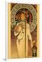 Trappistine Liquors-Alphonse Mucha-Framed Art Print