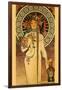 Trappistine Liquors-Alphonse Mucha-Framed Art Print