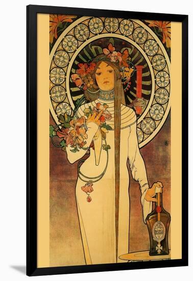 Trappistine Liquors-Alphonse Mucha-Framed Art Print