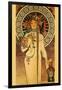 Trappistine Liquors-Alphonse Mucha-Framed Art Print