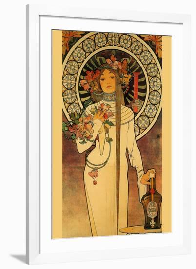 Trappistine Liquors-Alphonse Mucha-Framed Art Print