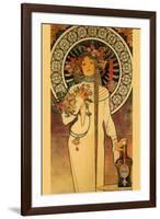 Trappistine Liquors-Alphonse Mucha-Framed Art Print