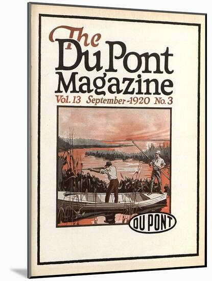 Trapshooting, Front Cover of the 'Dupont Magazine', September 1920-American School-Mounted Giclee Print