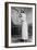Trapshooting Woman with Shotgun Photograph-Lantern Press-Framed Art Print
