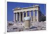 Trash Can in Front of the Parthenon-Paul Souders-Framed Photographic Print