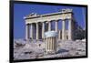 Trash Can in Front of the Parthenon-Paul Souders-Framed Photographic Print