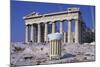 Trash Can in Front of the Parthenon-Paul Souders-Mounted Photographic Print