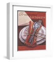 Trattoria La Spezia-Bjoern Baar-Framed Art Print