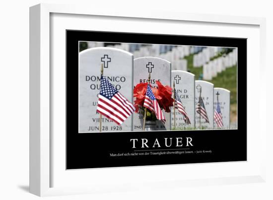 Trauer: Motivationsposter Mit Inspirierendem Zitat-null-Framed Photographic Print