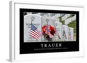 Trauer: Motivationsposter Mit Inspirierendem Zitat-null-Framed Photographic Print