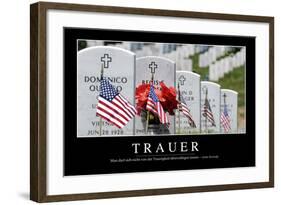 Trauer: Motivationsposter Mit Inspirierendem Zitat-null-Framed Photographic Print