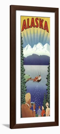 Trav Alaska Whitecap Mountains-null-Framed Giclee Print