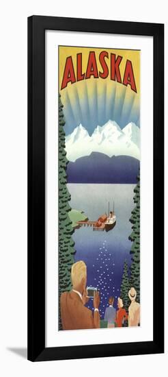 Trav Alaska Whitecap Mountains-null-Framed Giclee Print