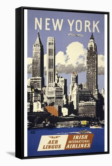 Trav Ny Aer Lingus-null-Framed Stretched Canvas