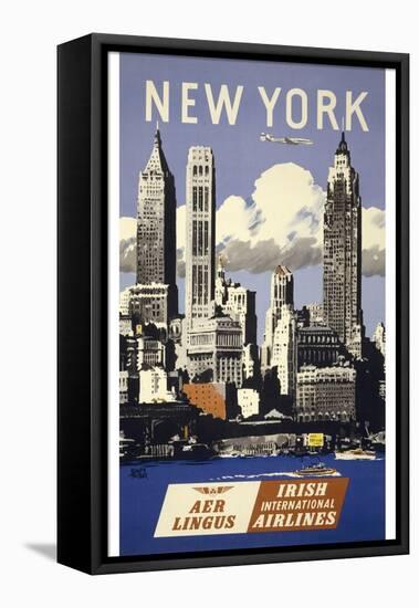 Trav Ny Aer Lingus-null-Framed Stretched Canvas