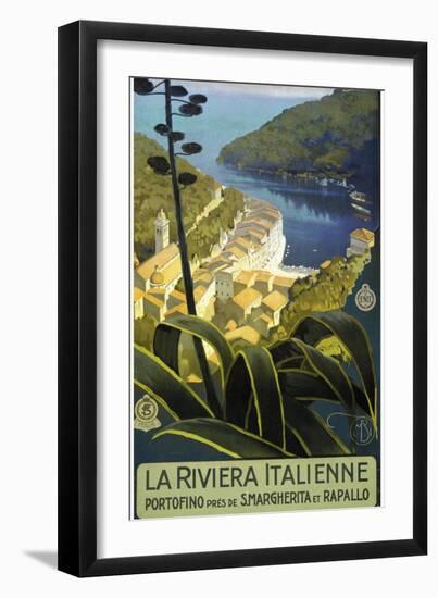 Trav Riviera Italienne-null-Framed Giclee Print