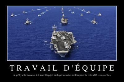 Travail D Equipe Citation Et Affiche D Inspiration Et Motivation Photographic Print Allposters Com