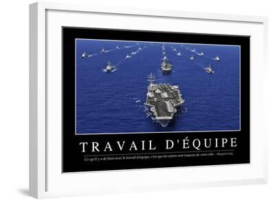 Travail D Equipe Citation Et Affiche D Inspiration Et Motivation Photographic Print Allposters Com