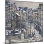 Travaux du métropolitain à l'angle de la rue du Faubourg Saint-Antoine et de la rue de Reuilly-Germain David-nillet-Mounted Giclee Print