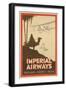 Travdel Poster for Imperial Airways-null-Framed Art Print
