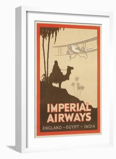 Travdel Poster for Imperial Airways-null-Framed Art Print