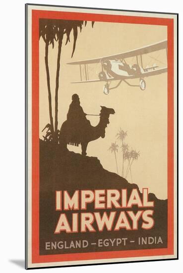 Travdel Poster for Imperial Airways-null-Mounted Art Print