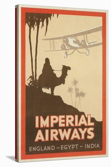 Travdel Poster for Imperial Airways-null-Stretched Canvas