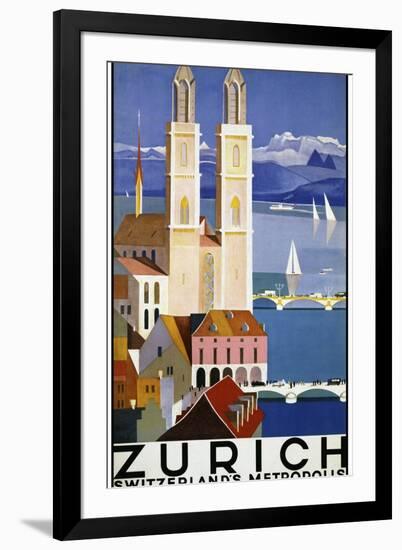 Travel 0280-Vintage Lavoie-Framed Giclee Print