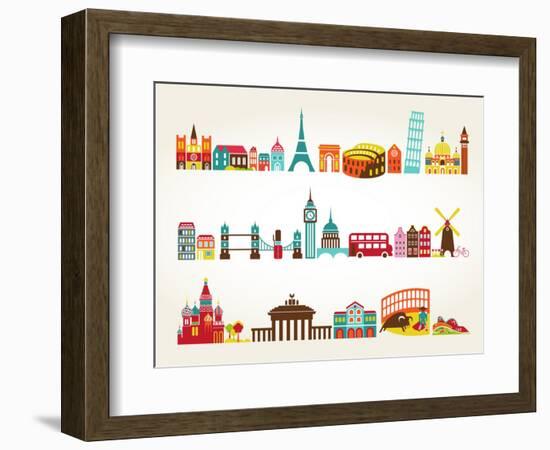 Travel And Tourism Locations-Marish-Framed Art Print