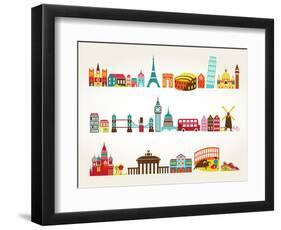 Travel And Tourism Locations-Marish-Framed Art Print