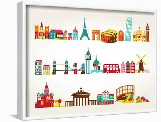 Travel And Tourism Locations-Marish-Framed Art Print