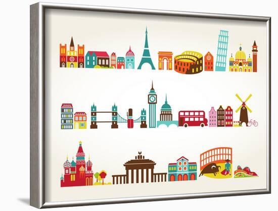 Travel And Tourism Locations-Marish-Framed Art Print