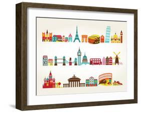 Travel And Tourism Locations-Marish-Framed Art Print