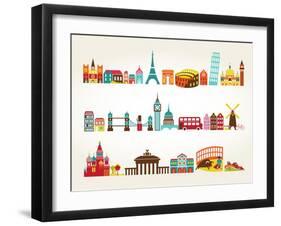 Travel And Tourism Locations-Marish-Framed Art Print