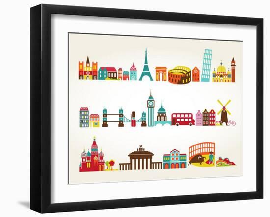 Travel And Tourism Locations-Marish-Framed Art Print