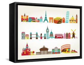 Travel And Tourism Locations-Marish-Framed Stretched Canvas