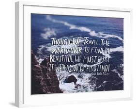 Travel Beautiful-Leah Flores-Framed Art Print