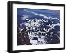 Travel Beautiful-Leah Flores-Framed Giclee Print