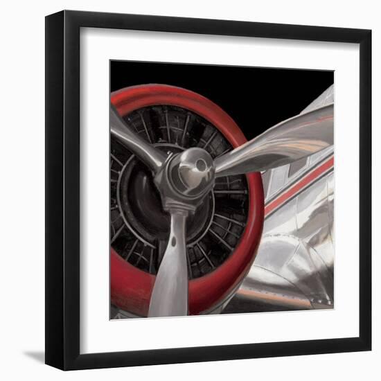 Travel by Air Dark II-Marco Fabiano-Framed Art Print