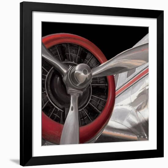 Travel by Air Dark II-Marco Fabiano-Framed Art Print