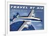 Travel By Air, History of Civil Aviation Posters-Michael Crampton-Framed Premium Giclee Print