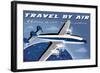 Travel By Air, History of Civil Aviation Posters-Michael Crampton-Framed Art Print