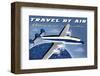 Travel By Air, History of Civil Aviation Posters-Michael Crampton-Framed Art Print