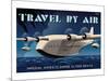 Travel By Air, Imperial Airways Empire Flying Boat-Michael Crampton-Mounted Art Print