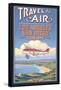 Travel by Air-Kerne Erickson-Framed Stretched Canvas