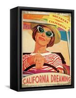 Travel California-The Saturday Evening Post-Framed Stretched Canvas