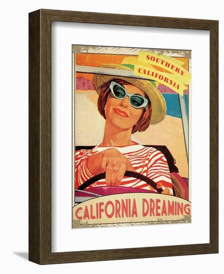 Travel California-The Saturday Evening Post-Framed Giclee Print