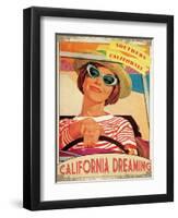 Travel California-The Saturday Evening Post-Framed Giclee Print